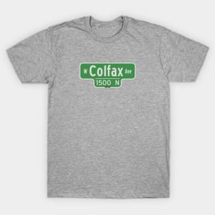 West Colfax Ave Street Sign - Denver, Colorado T-Shirt